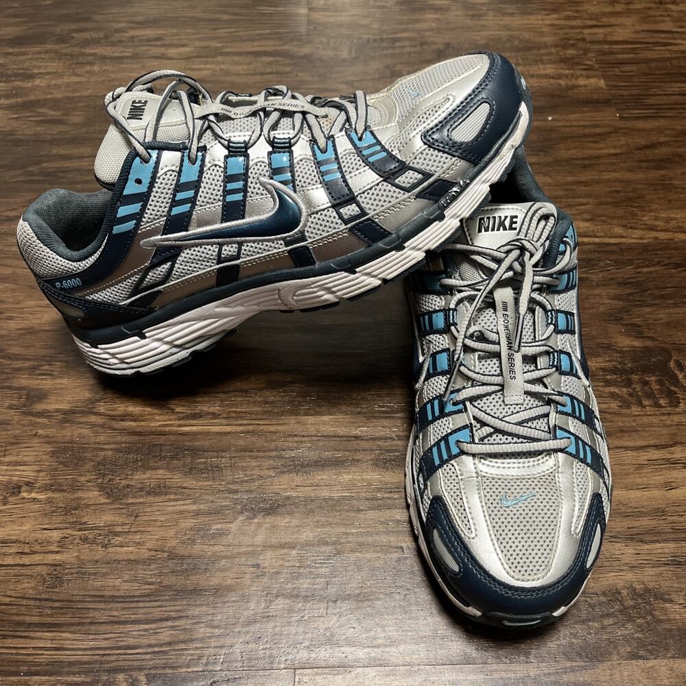 Size 11 - Nike P-6000 Armory Shoes Navy/metallic Silver Marine Armure Sneaker